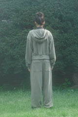 LACE  PIGMENT PANTS (KHAKI)