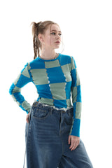 CHECK HOLE KNIT