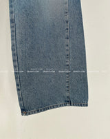 Pintuck Coloring Low Rise Wide Jeans