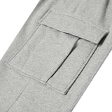 Balloon over cargo fleece jogger pants Melange Gray