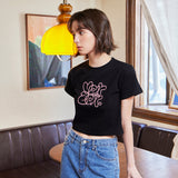 グラフィティクロップ半袖Tシャツ
