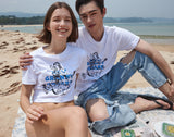 グランマ プリント クロップ Tシャツ / GRANDMA PRINTED CROP T-SHIRT BLUE
