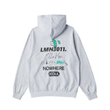 グラフィティプリンティングフードジップアップ/GRAFFITI PRINTING HOOD ZIP-UP-WHITE MELANGE