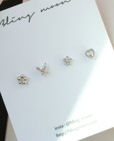 ミニガーデンピアス / [4 set] mini garden piercing set