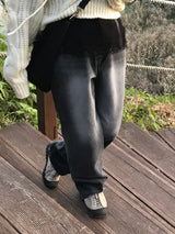 マグパイ ウォッシュデニムパンツ
