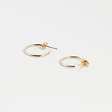 シルバーオープンフープピアス / silver open hoop earring (925 silver+18k gold plating)