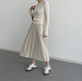 Bye pocket nylon skirt [2 colors]