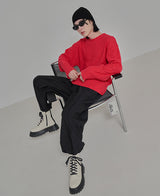ビビットタイトルニット/vivid titled knit (4 color)