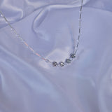 Clover Bead Transparent Choker Necklace