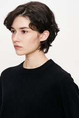 エッセンシャルショートプルオーバー ブラック