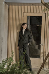 ウールツイルセットアップジャケット/WOOL TWILL SETUP JACKET_DEEP KAHKI
