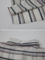Natural Stripe Long Sleeve Shirt