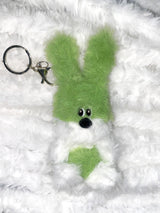 Green rabbit key ring