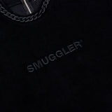 [UNISEX] Detachable Chain Terry T-Shirt (Black)