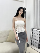 ストラップスリットマキシロングスカート/772. Strap slit maxy long sk (2color)