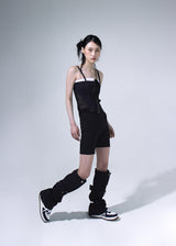 Denim Foldover Sleeveless - Blue