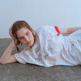 オーバーサイズダーリンTシャツ / OVERSIZE DARLING TEE, WHITE