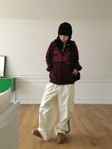 【起毛/UNISEX】2WAYカーゴトラックパンツ ジョガーパンツ