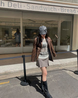 Belted long boots