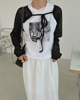 フォトスリーブレス/Photo sleeveless (3color)