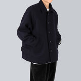 ステンカラーウールハーフコート/Balmacan Wool Half Coat