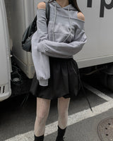  Off crop hoodie