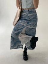 (L/S Collection) Annual Ring Lace Skirt