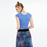 ローズバタフライTシャツ / Rose Butterfly T-shirt [Blue]