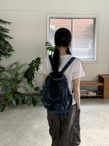 チャピンスクエアウォッシングデニムバックパック / Chaffin Square Washed Denim Backpack