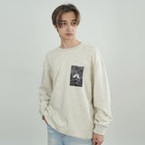 'Hand n' Hand' Crewneck Sweatshirt Oatmeal