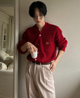 ロゴアトムシグネイチャーカーディガン/Logo atom signature cardigan (4 color)