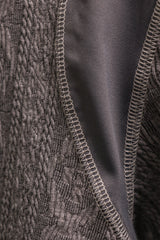 エアケーブルニットハーフ2WAYジップアップジャケット / AIR CABLE KNIT HALF 2WAY ZIP UP JACKET-VOLUME GREY