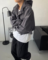 モノクロップフードジャンパー / CR Mono Cropp Hood Jumper (3 colors)