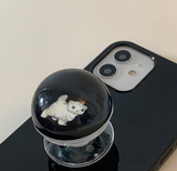 パージアンブラックボールビードスマホグリップ / Persian Black Ball Bead Talk