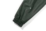 ビーガンレザーバイカージャケット / VEGAN LEATHER BIKER JACKET_GREEN