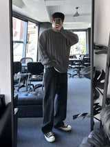 never loosefit round knit