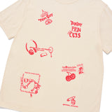 ドゥードゥルチェリートムボーイグラフィックTシャツ / DOODLE CHERRY TOMBOY GRAPHIC T-SHIRT [IVORY]