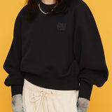 クロップスウェットシャツ/CROP SWEAT SHIRT_NAVY