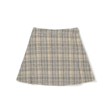 Tweed Set-up Mini Skirt [GREY] (6618879524982)