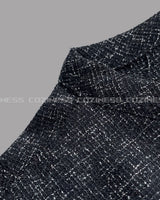 CR ツイードラウンドハーフシャツ / CR Tweed Round Half Shirt (2 colors)