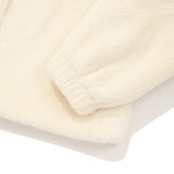 POCKET POINT 2 WAY CROP FUR JACKET [IVORY]