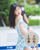  Vintage Gold Heart Earring (Red Velvet Joy, STAYC Sieun Earring)