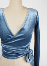 ベルベッドミニラップカーディガン/Velvet Mini Wrap Cardigan (3color)
