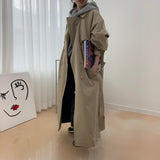 2color UNISEX オーバーサイズマキシトレンチコート / UNISEX Oversized maxi trench coat