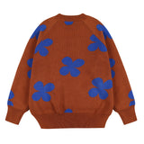 フラワーパターンジャガードニット / Flower pattern Jacquard Knit (4582469369974)