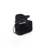 Eco Fur Mini Crossbag (Black)