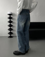 EN Slave Double Nee Denim Pants (2 colors)