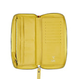 クロコダイルエンボラージウォレット/CROCODILE EMBO LARGE WALLET-LEMON