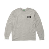 SIGNATURE LOGO LONG SLEEVE T-SHIRT GRAY (6699475206262)