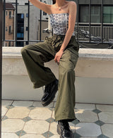 (UNISEX) ストリートカーゴワイドパンツ